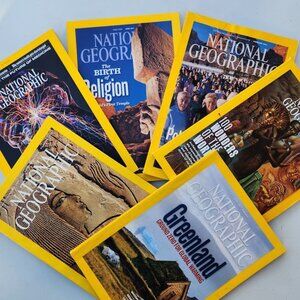 National Geographic Magazine Bundle Lot of 2 Magazines 1960 - 2024 Coffee table